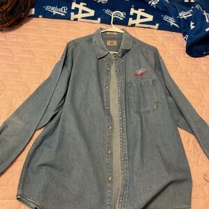 Blue Denim FORD Button-Up Shirt